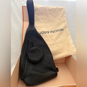 Louis Vuitton Men’s Monogram Shadow Duo Sling Bag